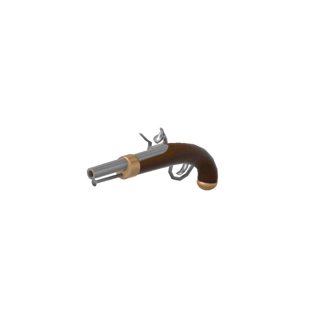 Flint-lock pistol