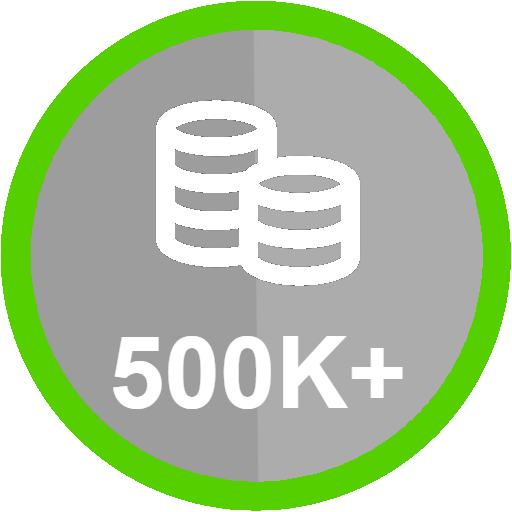 500K Value: Reach a total collection value of 500,000+ scrips. 500K Value
